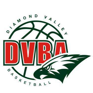A green and red logo with an illustration of an eagle head