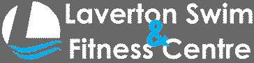 Logo of Laverton Swim & Fitness Centre featuring a sailboat and waves with the name prominently displayed.